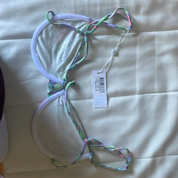 NWT Frankies Bikini Maggie Satin Top XL - Picture 2 of 5